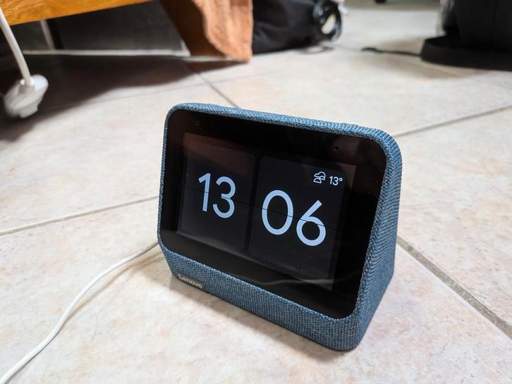 Lenovo Smart Clock 2 Blauw, Witgoed en Apparatuur, Wekkers, Zo goed als nieuw, Digitaal, Ophalen of Verzenden