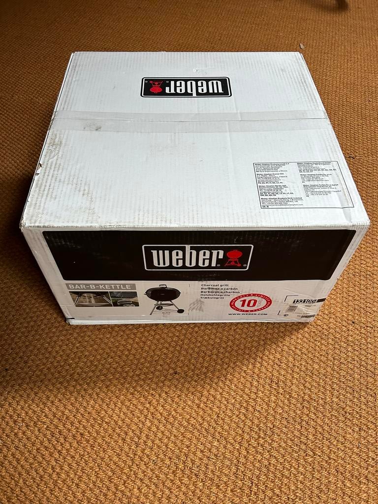 Nieuwe Weber Bar-B-Kettle Houtskoolbarbecue 57 cm Zwart, Ophalen, Nieuw