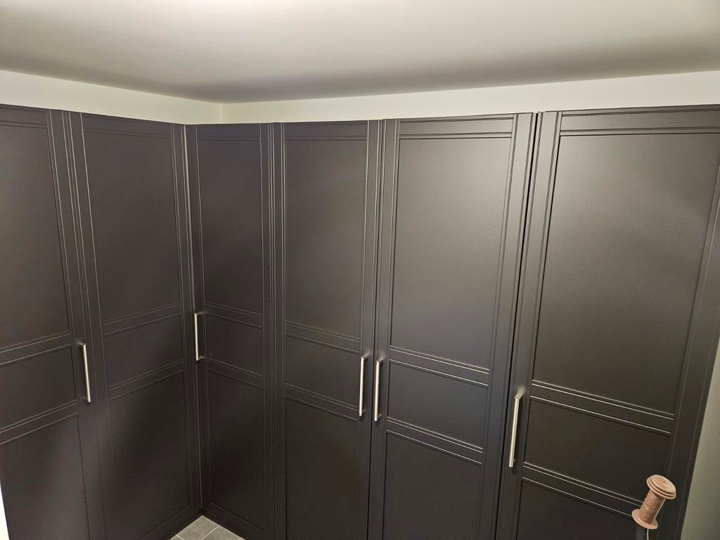 IKEA Pax hoekkast groot zwart / bruin, Ophalen, Zo goed als nieuw, 200 cm of meer, 200 cm of meer