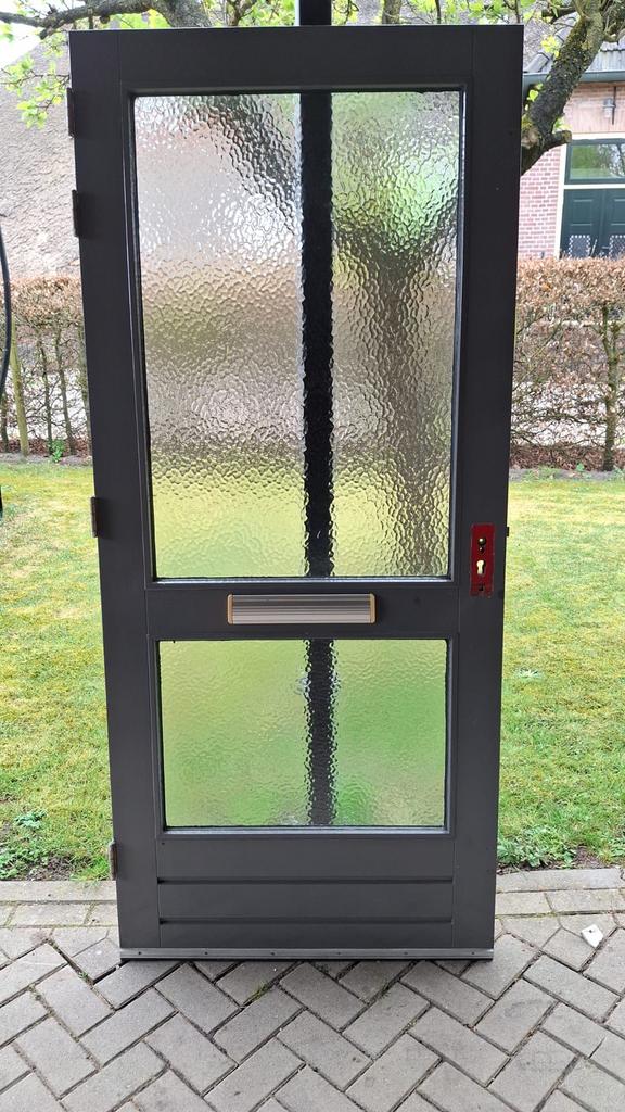 Voordeur 93 x 211.5 cm met glas linksdraaiend, Doe-het-zelf en Verbouw, Gebruikt, 80 tot 100 cm, Ophalen of Verzenden, Buitendeur