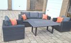 Moderne intenso loungeset met comfortabele kussens, Ophalen, Wicker, Bank