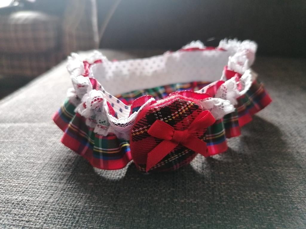 Kousenband, Schotse ruit, nieuw, schots, Onbekend, Ophalen of Verzenden, Rood, Overige typen