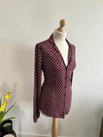 King Louie maat XL retro geruite blouse 3201, Kleding | Dames, Paars, Maat 46/48 (XL) of groter, Ophalen of Verzenden, Zo goed als nieuw