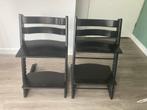 Twee Stokke Tripp Trapp meegroeistoelen, zwart (prijs voor 1, Ophalen, Gebruikt, Meegroeistoel, Aanschuifbaar