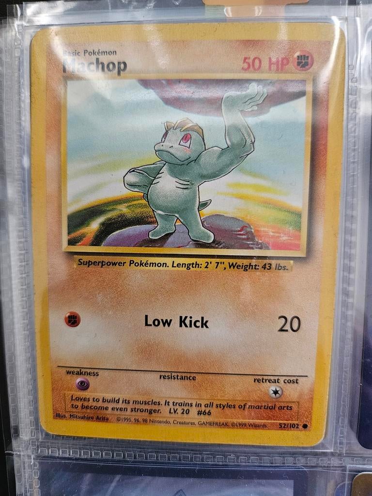 Pokemon Machop 52/102 Base Set, Ophalen of Verzenden