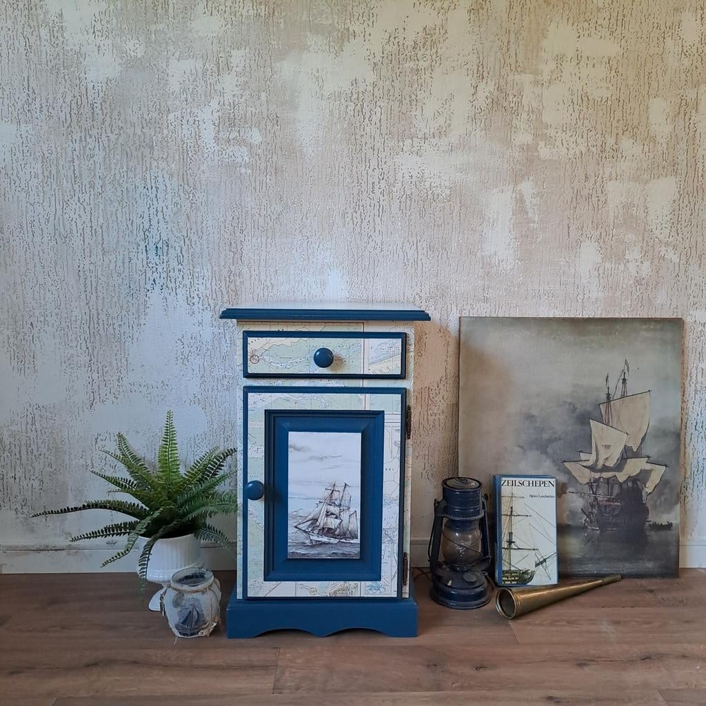 Nautische nachtkastje, Minder dan 75 cm, Nieuw, Minder dan 50 cm, Ophalen