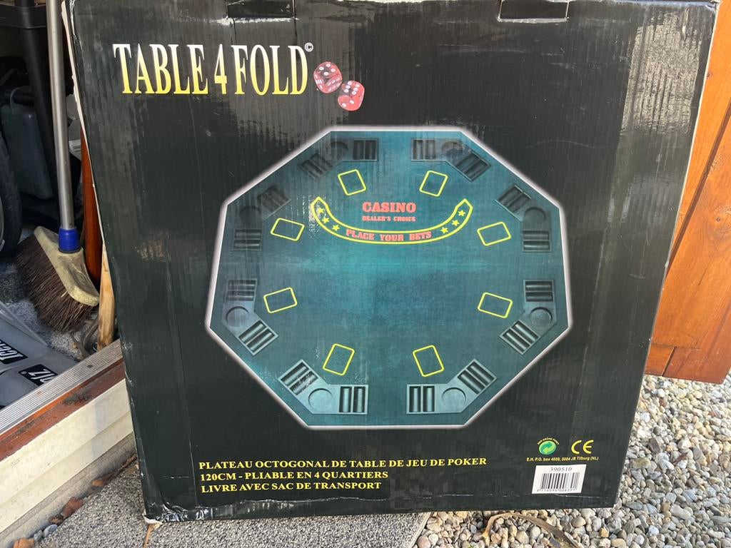 Pokertafel, Spelcomputers en Games, Spelcomputers | Overige, Ophalen, Nieuw