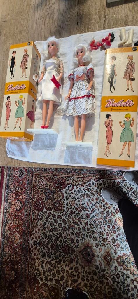 Babette Barbie poppen jaren 60, Ophalen of Verzenden