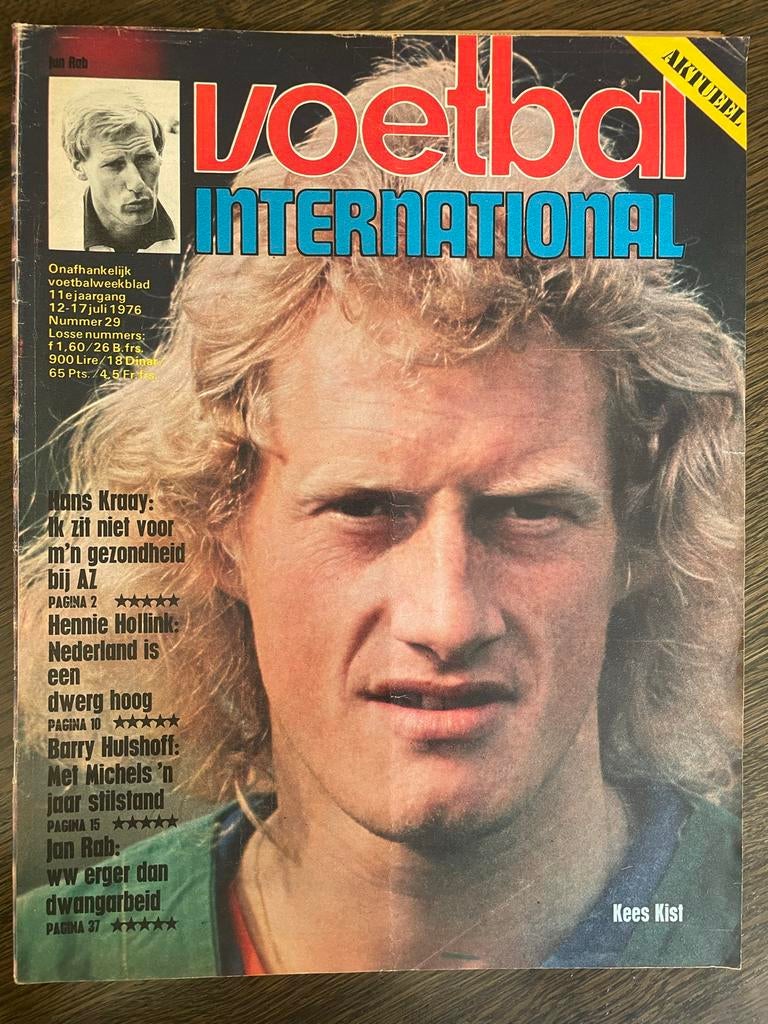 Voetbal International no. 29 uit 1976, Ophalen of Verzenden, Gelezen, Sport en Vrije tijd