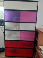 grote kleurrijke kledingkast, Gebruikt, 100 tot 150 cm, 200 cm of meer, Ophalen of Verzenden