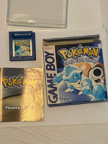Pokemon Blue Version Game Boy compleet in doos