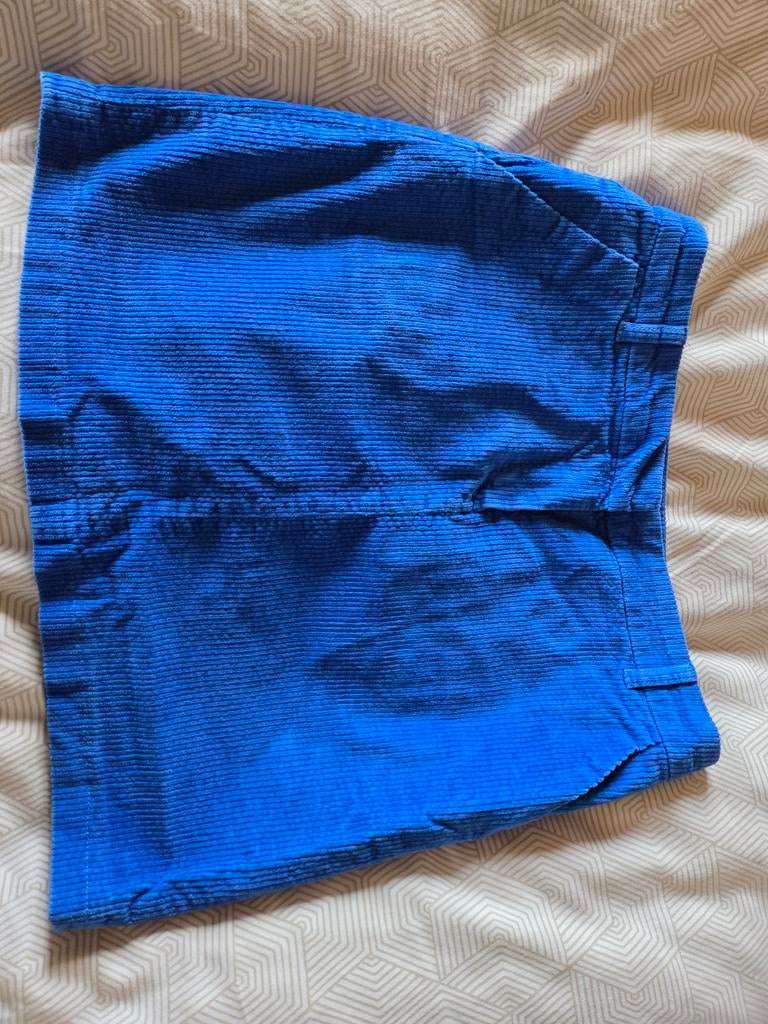 Blauw ribstof kort rokje maat 38 vintage EDC, Kleding | Dames, Maat 38/40 (M), Blauw, Ophalen of Verzenden, Zo goed als nieuw