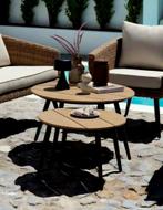 Set van 2 mooie tuintafeltjes, Tuin en Terras, Tuintafels, Ophalen, Nieuw, Rond, Kunststof