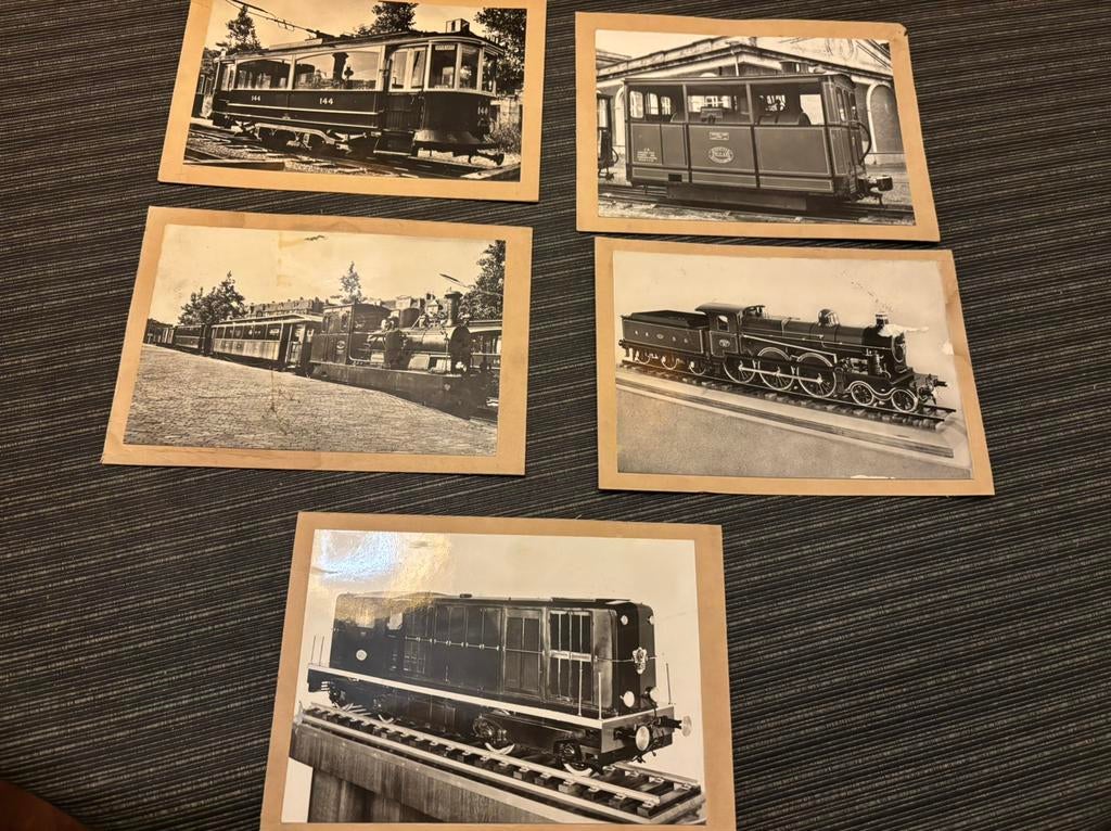 Oude foto’s foto trein kaarten tram treinstel wagon serie 3, Ophalen of Verzenden
