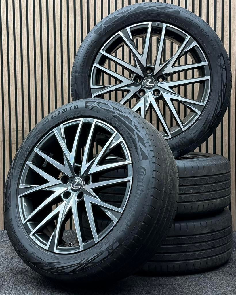 Originele 20 inch Lexus NX 5x114.3 ET35 Continental TPMS, Ophalen, ., Banden en Velgen, 235 mm