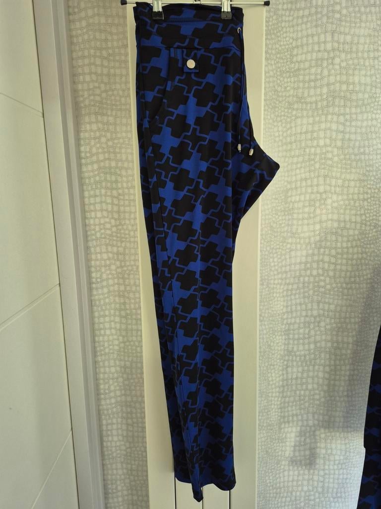 Zizo Maicazz travelstof broek blauw/zwart maat 42, Blauw, Maat 42/44 (L), Ophalen of Verzenden, Lang