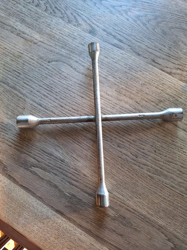 Vintage Steeksleutel kruissleutel 13/16, 19, 22, Ophalen, Gebruikt
