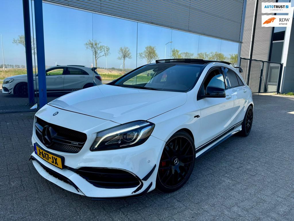 Mercedes-Benz A-KLASSE AMG 45 4MATIC PANO/4X4/AUTOMAAT, Automaat, Gebruikt, 4 cilinders, Wit