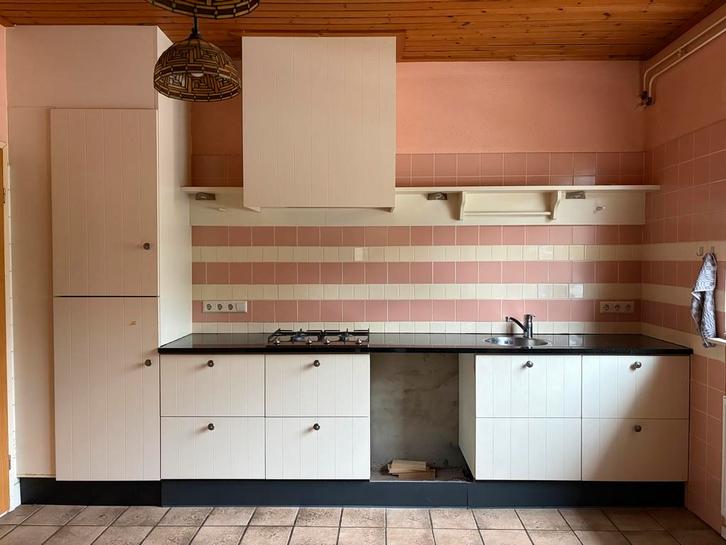 Gebruikte keuken met granieten blad, incl. apparatuur, Huis en Inrichting, Keuken | Complete keukens, Gebruikt, Overige typen