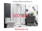 Infrarood verwarming spiegel 500W randloos 60 x 90m, Doe-het-zelf en Verbouw, 500 tot 800 watt, Overige typen, Nieuw, Ophalen of Verzenden