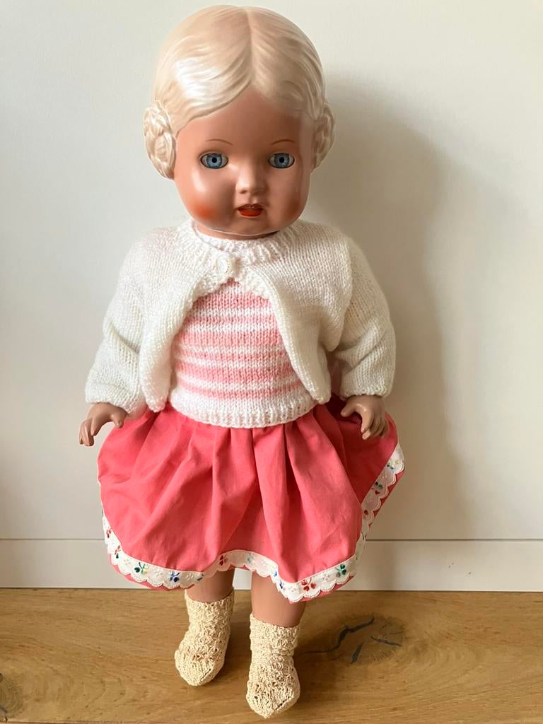 Schildpadpop Bärbel 46 cm nr 9657, Verzamelen, Poppen, Ophalen of Verzenden, Nieuw, Pop