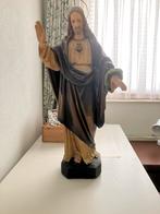 Vintage Heilig Hart Jezus beeld - Religieuze decoratie, Antiek en Kunst, Antiek | Religie, Ophalen of Verzenden