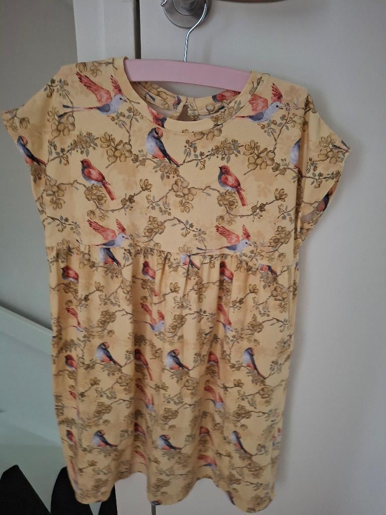 Jurkje Name it, zachtgeel, maat 116, Kinderen en Baby's, Kinderkleding | Maat 116, Gebruikt, Meisje, Ophalen of Verzenden, Jurk of Rok