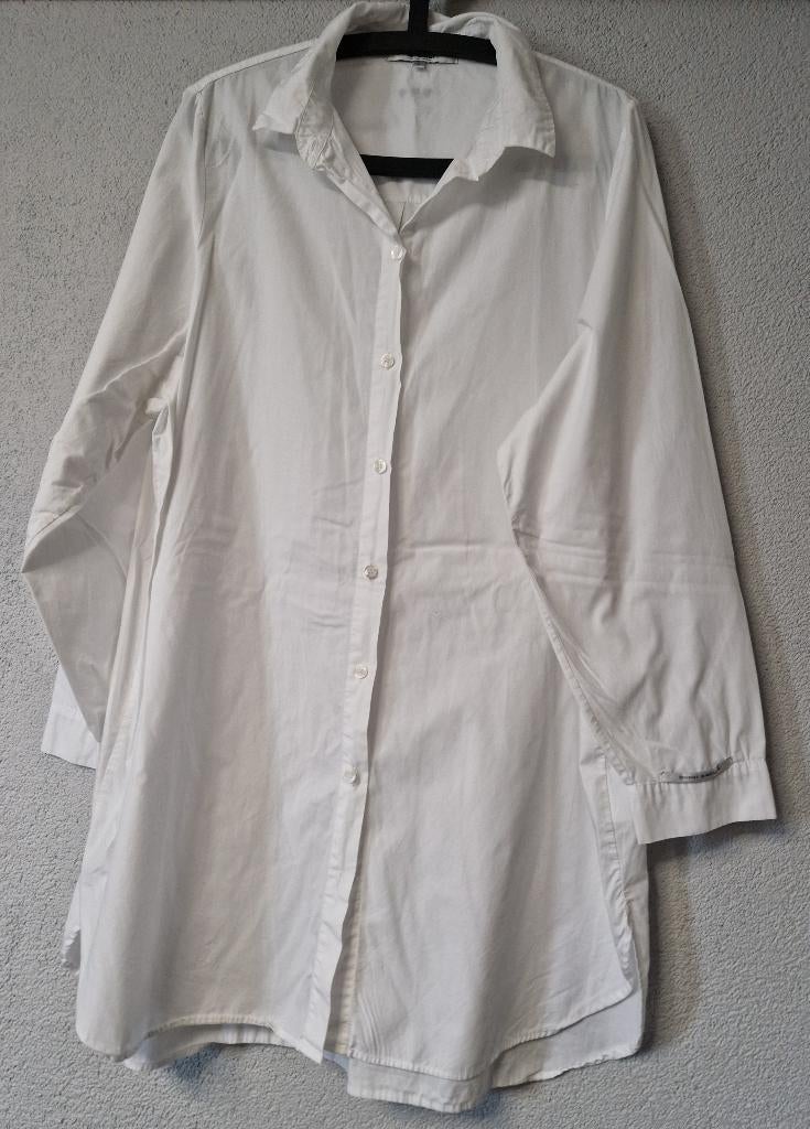 Penn&ink blouse tuniek  langere witte maat l, Penn & Ink, Verzenden, Wit, Maat 42/44 (L)