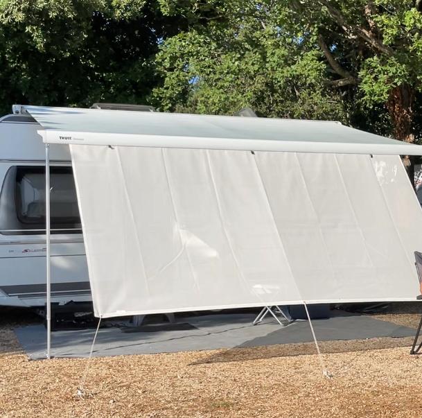 Fiamma view/sunblocker 350cm, Caravans en Kamperen, Kampeeraccessoires, Ophalen of Verzenden, Zo goed als nieuw