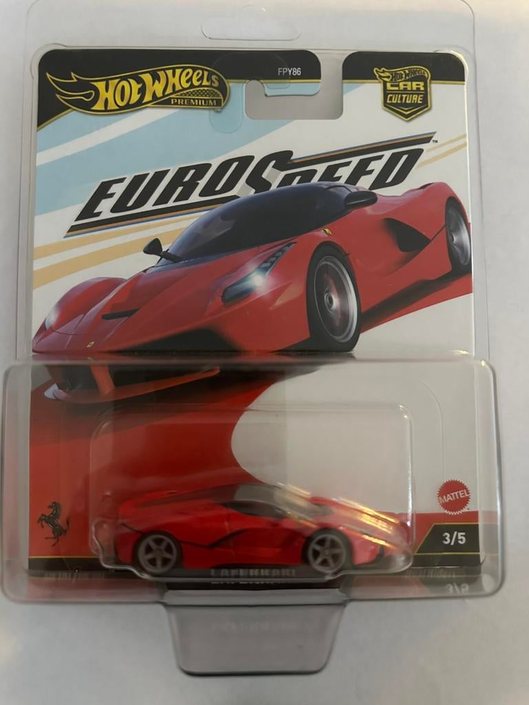 Hot wheels premium eurospeed ferrari Laferrari, Ophalen of Verzenden, Zo goed als nieuw, Auto, Overige merken