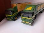 2 x Scania 3 serie  Estron Tekno 1:50, Ophalen of Verzenden, Gebruikt, Bus of Vrachtwagen, Tekno
