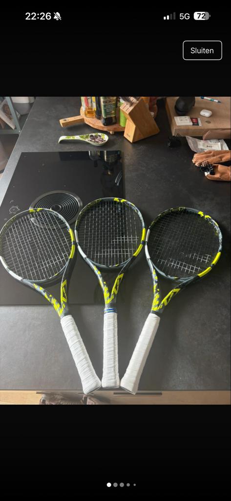Babolat Pure Aero 98 tennisrackets, Sport en Fitness, Tennis, Gebruikt, Ophalen of Verzenden, Racket, L3