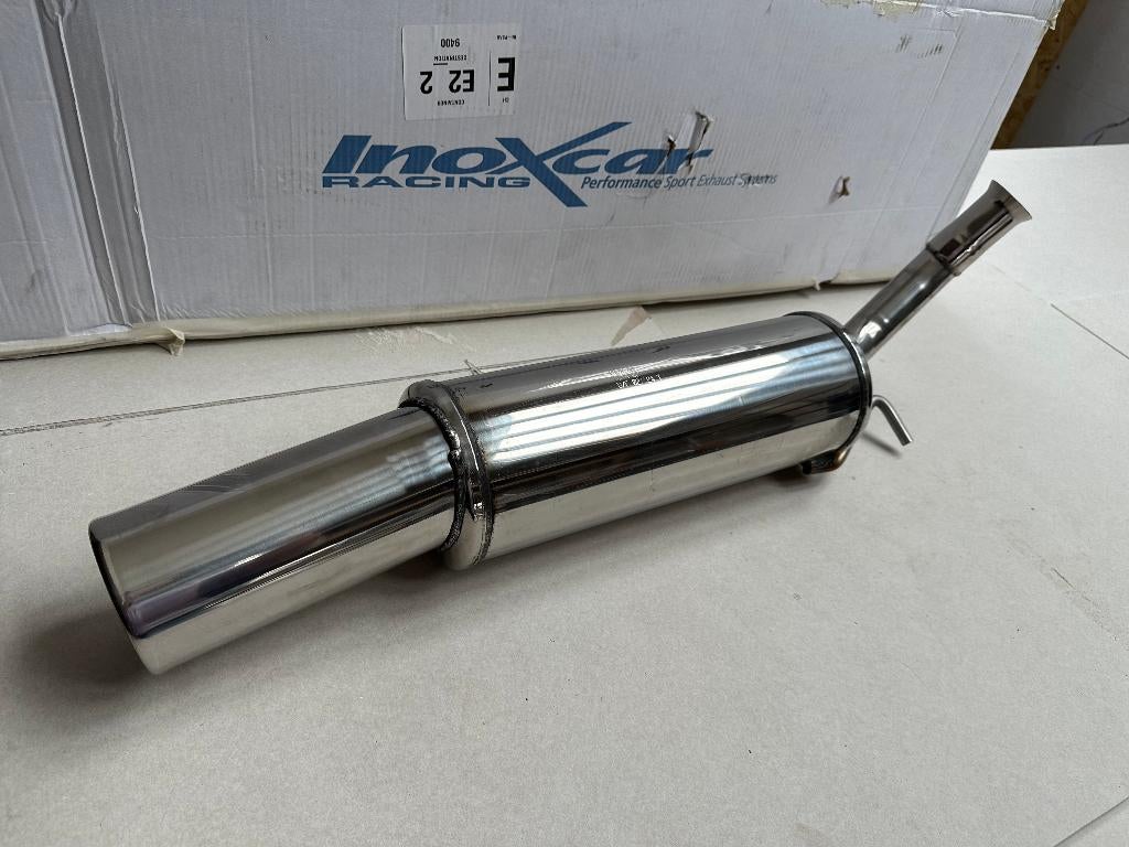 Inoxcar RVS 102mm uitlaat einddemper - Yaris 1.5 VVTi 01-05, Ophalen of Verzenden