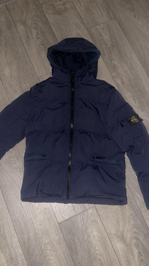 Maat L kleur donkerblauw merk stone island 100% orgineel, Ophalen of Verzenden, Gedragen, Maat 52/54 (L), Blauw
