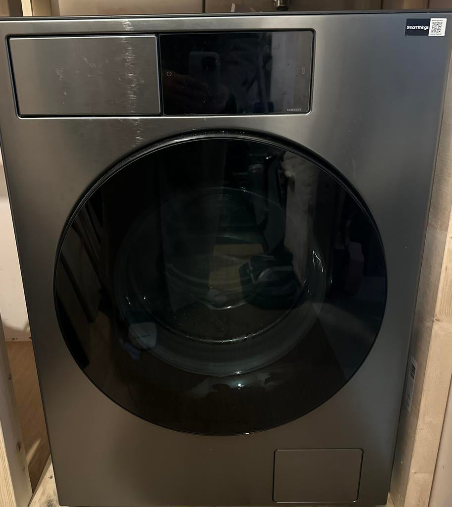 SAMSUNG WF90F09C4SU3 Bespoke 9000-serie, Ophalen, Zo goed als nieuw, 1200 tot 1600 toeren, 85 tot 90 cm