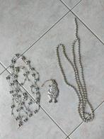 2 slingers en een metalen kerstman hanger., Diversen, Kerst, Ophalen, Gebruikt