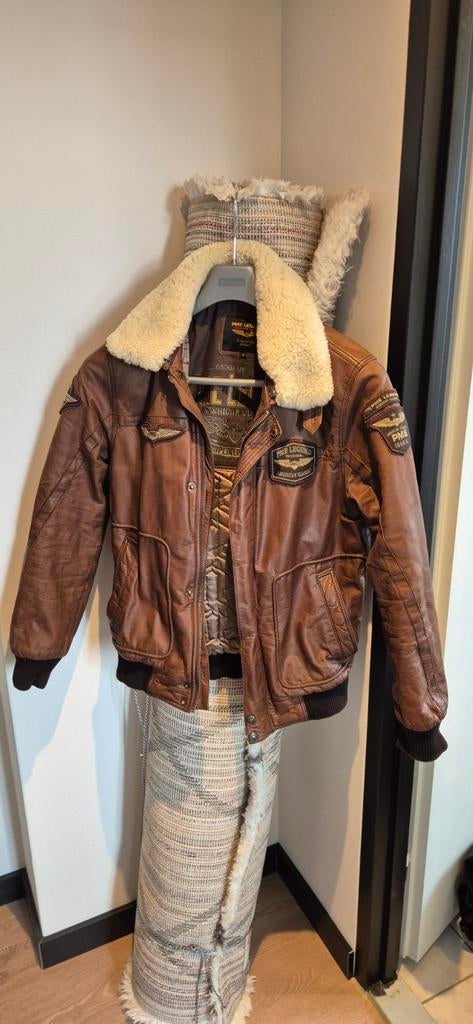 PME Legend Hudson leren jas maat S, Ophalen of Verzenden, Gedragen, Maat 46 (S) of kleiner, Bruin