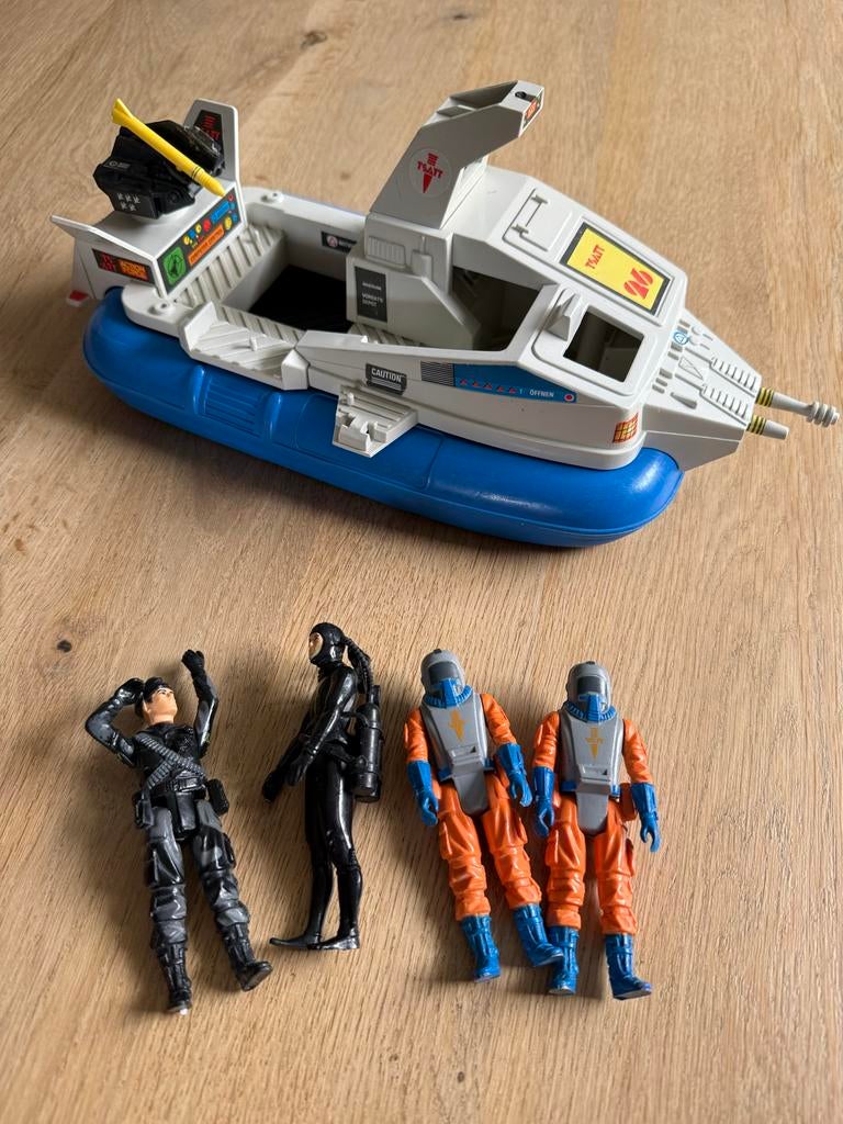 Vintage Action Force Hovercraft met figuren, Ophalen of Verzenden, Gebruikt