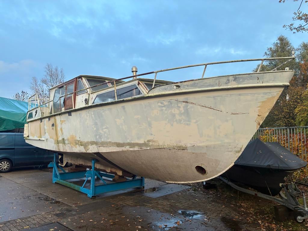 Jacabo kruiser ca. 1980 | Opknapboot | Motor droog, Ophalen, Gebruikt, Staal, Diesel