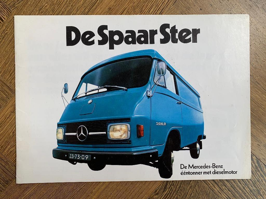 Folder, brochure Mercedes-Benz bestelbus L206D L306D 1972, Zo goed als nieuw, Mercedes-Benz, Mercedes, Ophalen of Verzenden