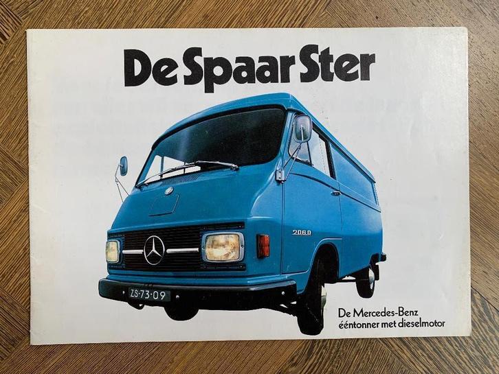 Folder, brochure Mercedes-Benz bestelbus L206D L306D 1972, Boeken, Auto's | Folders en Tijdschriften, Zo goed als nieuw, Mercedes