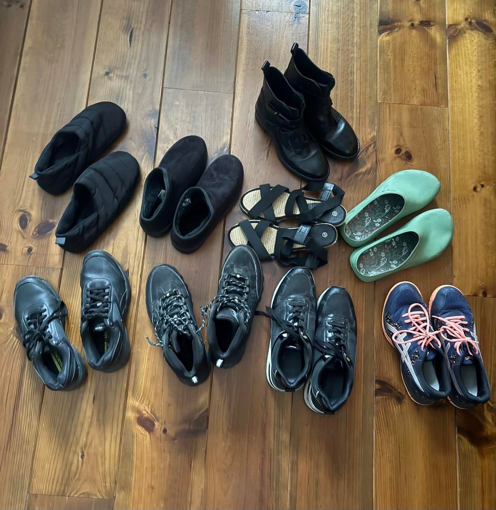 Schoenen pakket maat 40-41, Zwart, Ophalen of Verzenden, Sneakers of Gympen, Gedragen