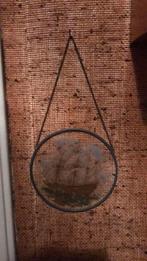 Glas en lood hanger zeilschip., Antiek en Kunst, Ophalen of Verzenden