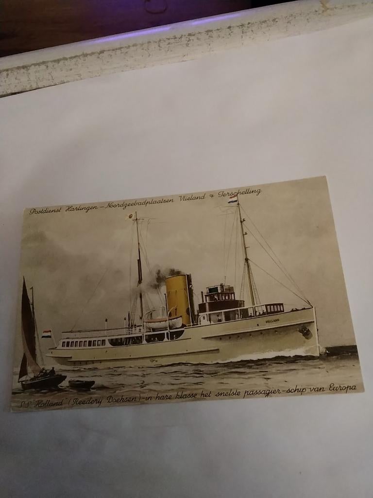 POSTDIENST HARLINGEN- NOORDZEEBADPLAATSEN VLIELAND, Verzamelen, Ophalen of Verzenden, Waddeneilanden