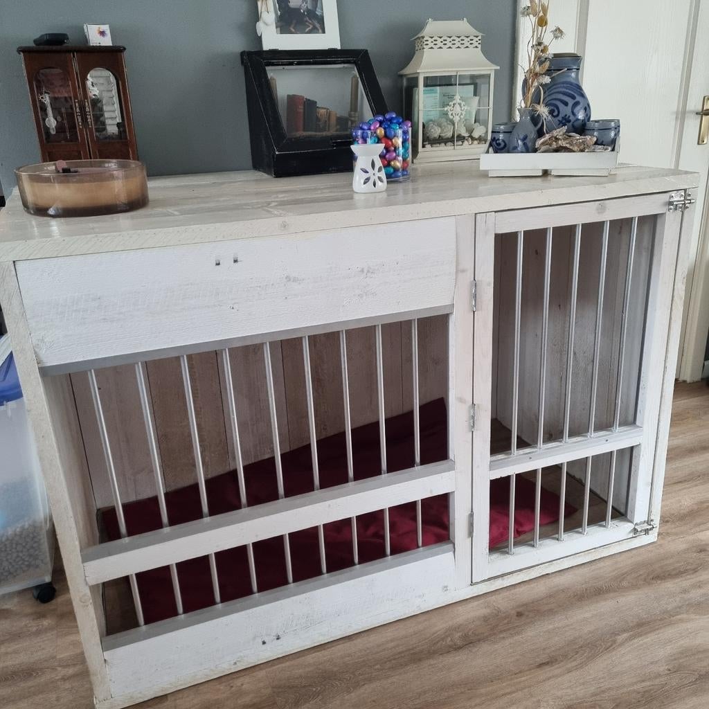 Hondenbench van steigerhout, Ophalen, Gebruikt