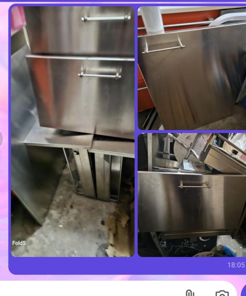 Rvs fronten, Huis en Inrichting, Keuken | Keukenelementen, Ophalen, 25 tot 50 cm, Minder dan 50 cm, Minder dan 100 cm