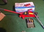 Hydraulische Autokrik met Momentsleutel en Doppenset, Ophalen, Gebruikt
