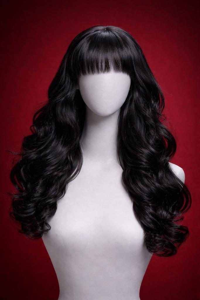 18 Inch Super Double Drawn Pruik met Pony, Ophalen of Verzenden, Nieuw, Pruik of Haarverlenging