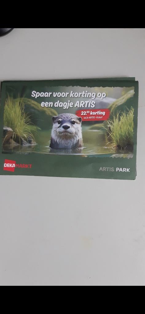 Naar Artis met korting met  Deka spaaractie, Tickets en Kaartjes, Twee personen, Kortingskaart