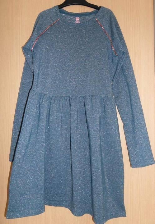 Feestelijke grijs/blauwe Hema jurk maat 158/164, Kinderen en Baby's, Kinderkleding | Maat 158, Ophalen of Verzenden, Zo goed als nieuw